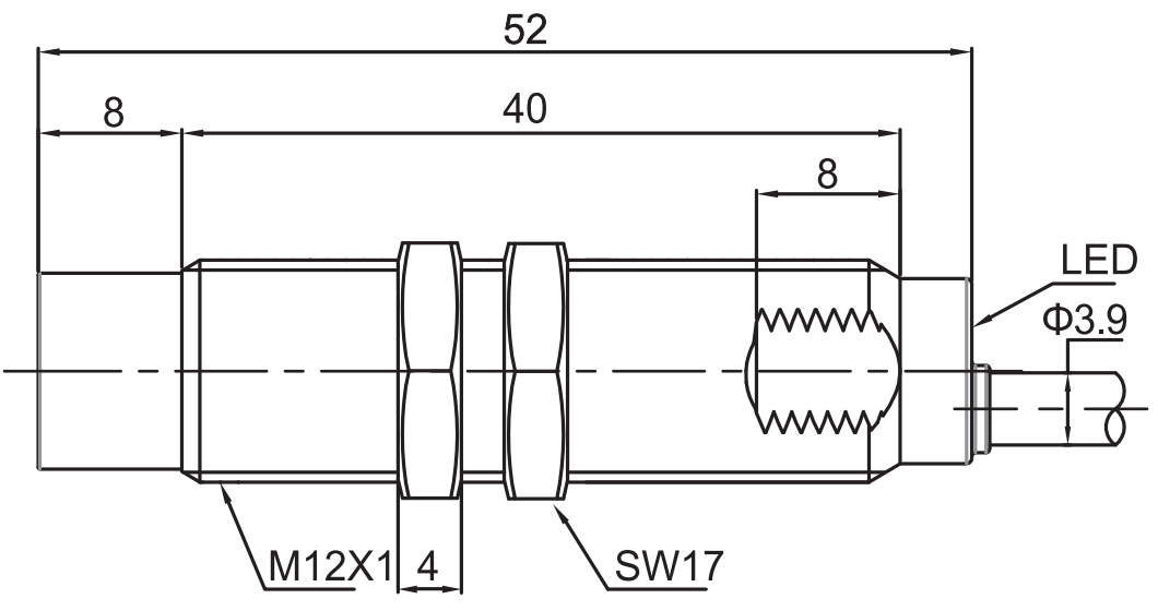 電感式傳感器：Ni8-G12-OP6L（G12系列）(圖3)