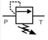 液壓溢流閥符號的表示方式(圖1) 液壓溢流閥符號的表示方式(圖1)