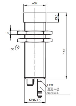 超聲波傳感器UCC1000-30GM-IUR2-V15(圖2) 超聲波傳感器UCC1000-30GM-IUR2-V15(圖2)