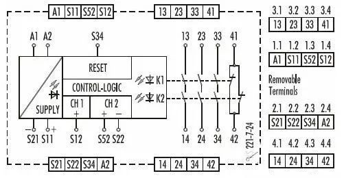 安全繼電器是如何工作，安全繼電器內部接線圖怎么接線？(圖2)