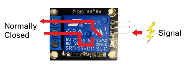 5V繼電器端子和引腳如何工作，常開和常閉繼電器的信號電流方式(圖3)