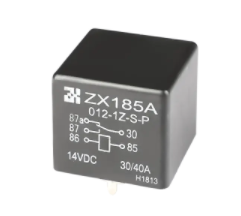 汽車繼電器阻塞如何實現的連通，汽車繼電器基本結構部件(圖1)