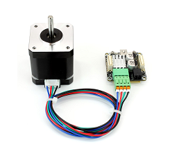 二相步進電機驅動方案，通過控制電流的大小和方向(圖1)