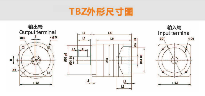 行星減速機TBZ60/TLZ60-L1-10-S2-P2(TBZ/TLZ)系列(圖7)