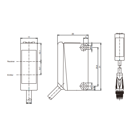 漫反射型光電傳感器ML100-8-H-350-RT/103/115(圖4)