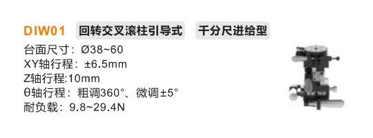 微分頭驅動型DIWO1手動位移滑臺(圖2)